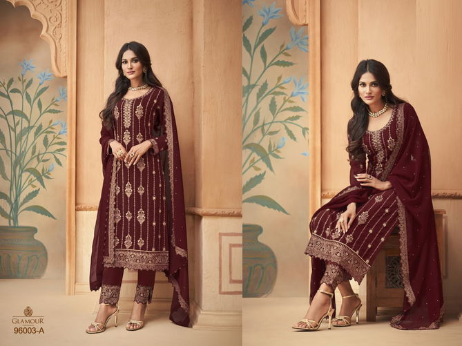 Glamour 96003 Color Set Designer Salwar Suits Catalog